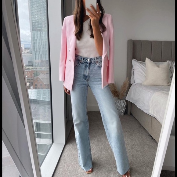 🦋BLOGGERS FAVORITE🦋 ZARA TRF WIDE LEG JEANS Size 8 - Picture 6 of 16